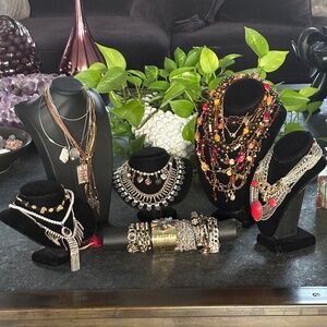Boho Retro Fashion Necklace Bracelets Jewelry Lot